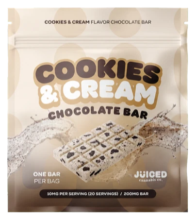 Juiced Chocolate Bars packaging